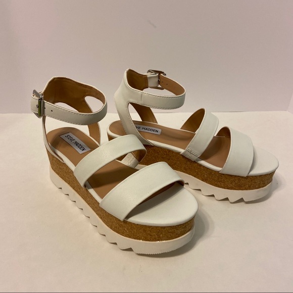 NWOT Steve Madden Kristen Platform Wedge Sandals - Picture 8 of 12